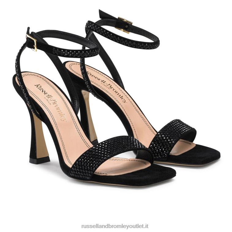 nero V0V4J167 donne Russell And Bromley sandalo con tacco e cinturino Cosmo