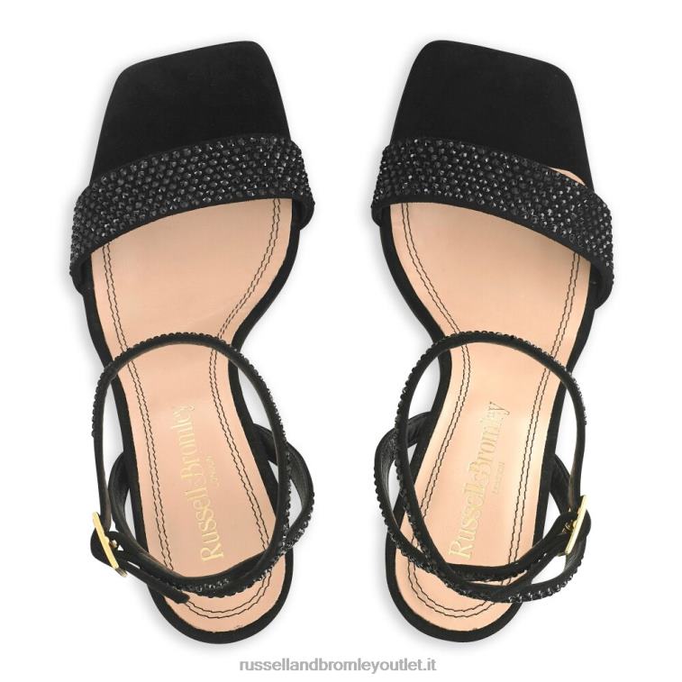 nero V0V4J167 donne Russell And Bromley sandalo con tacco e cinturino Cosmo