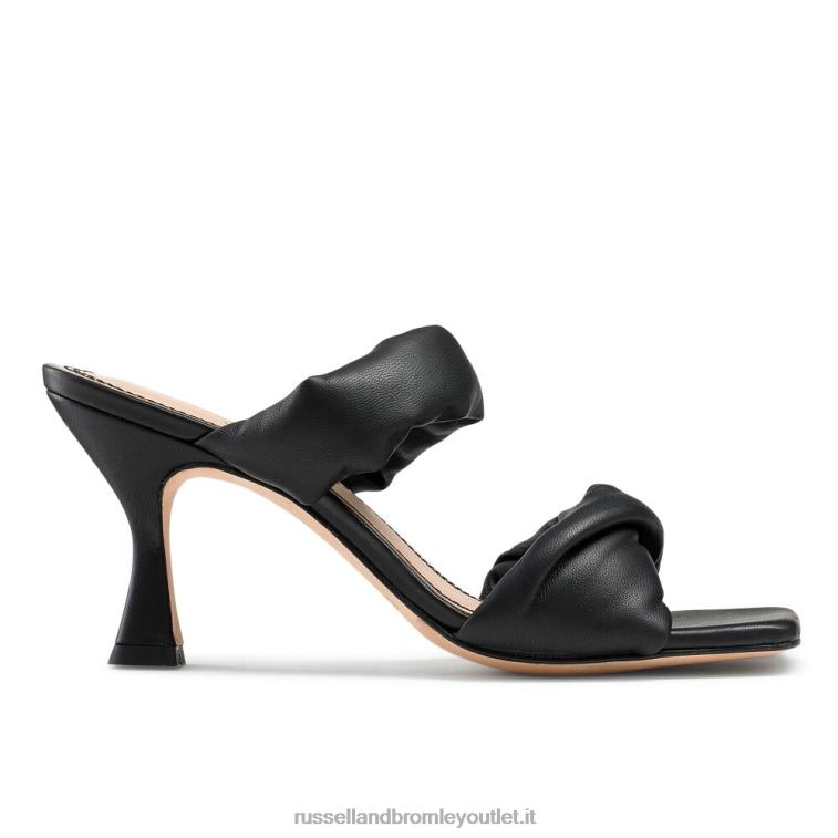 nero V0V4J169 donne Russell And Bromley mule da cocktail con cinturino a sbuffo