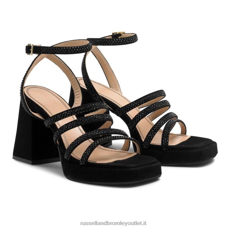 nero V0V4J180 donne Russell And Bromley piattaforma strappy gioiello yeahbaby