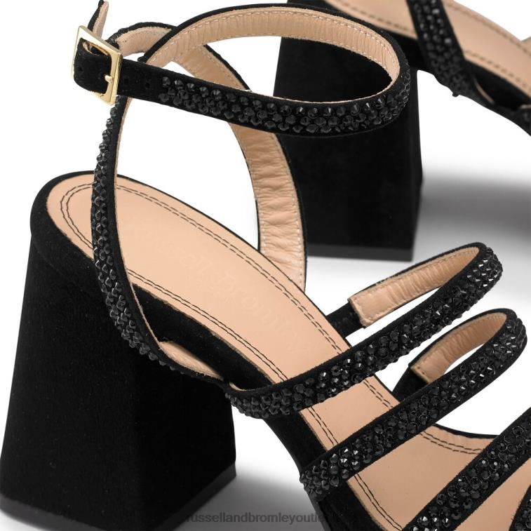 nero V0V4J180 donne Russell And Bromley piattaforma strappy gioiello yeahbaby