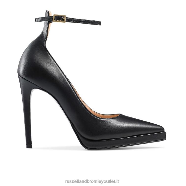 nero V0V4J185 donne Russell And Bromley pompa a piattaforma pinpoint point