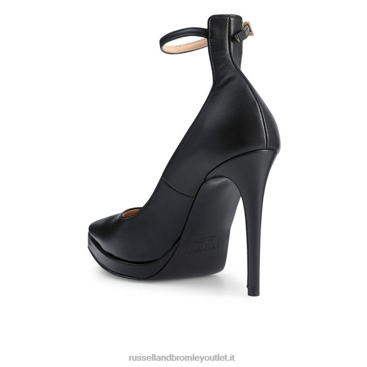 nero V0V4J185 donne Russell And Bromley pompa a piattaforma pinpoint point