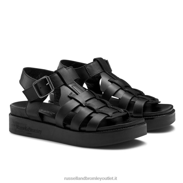 nero V0V4J402 donne Russell And Bromley sandalo pescatore portland