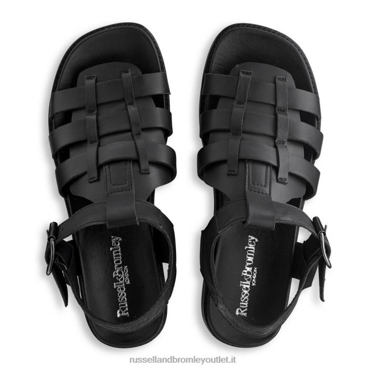 nero V0V4J402 donne Russell And Bromley sandalo pescatore portland