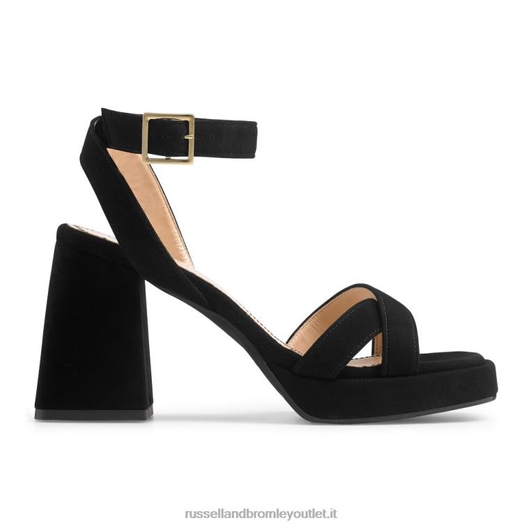nero V0V4J96 donne Russell And Bromley sandalo con plateau groovybaby