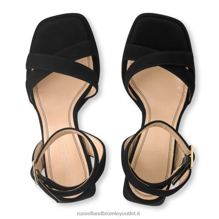 nero V0V4J96 donne Russell And Bromley sandalo con plateau groovybaby