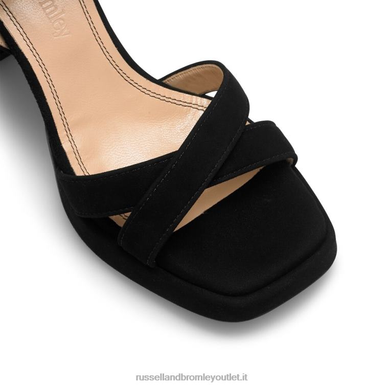 nero V0V4J96 donne Russell And Bromley sandalo con plateau groovybaby