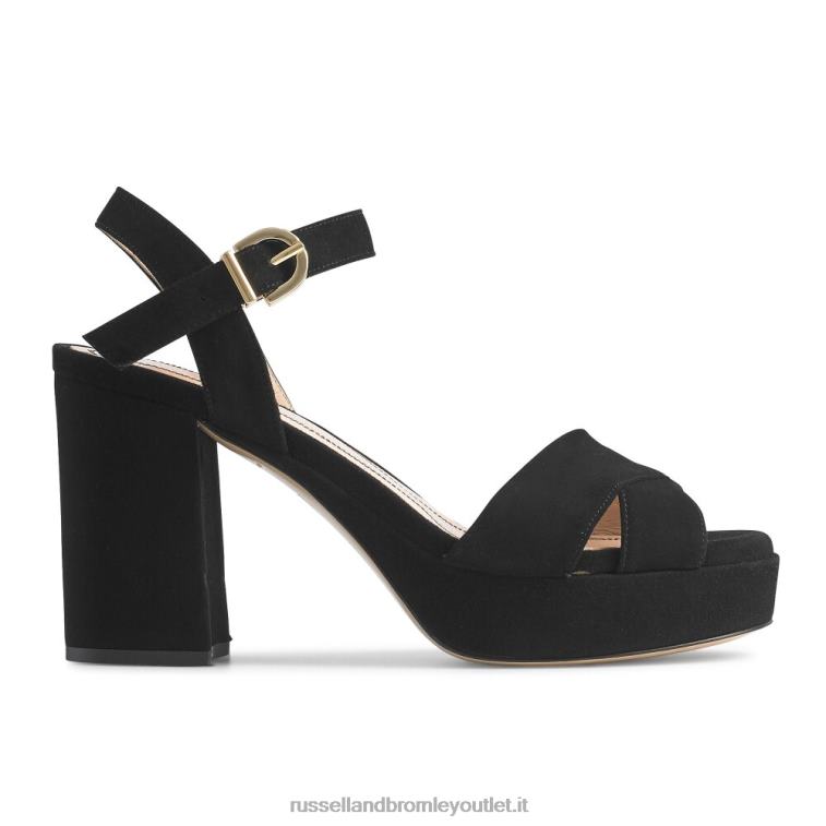 nero V0V4J98 donne Russell And Bromley sandalo con plateau topform