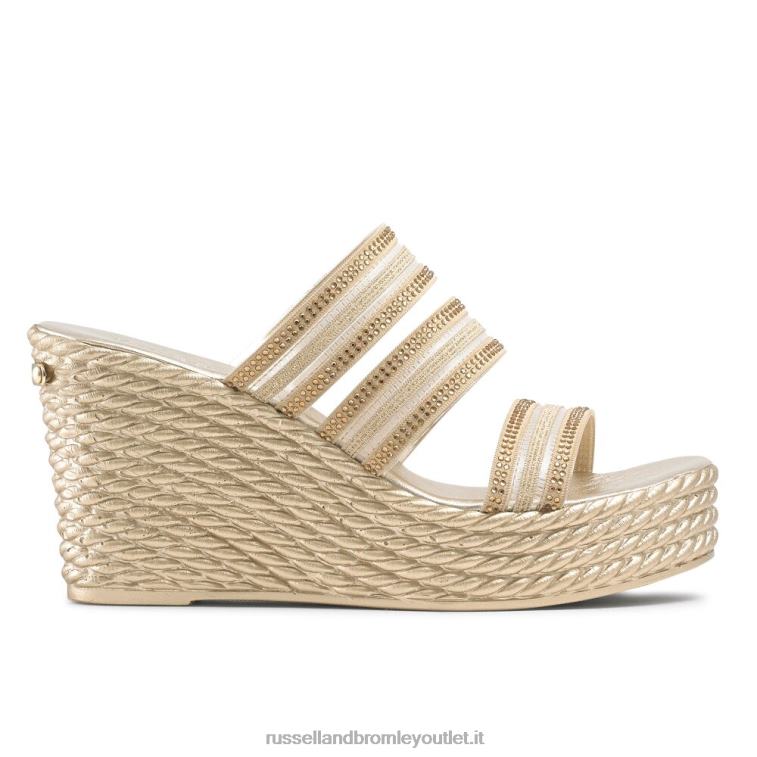 oro V0V4J127 donne Russell And Bromley zeppa cosmica con triplo cinturino