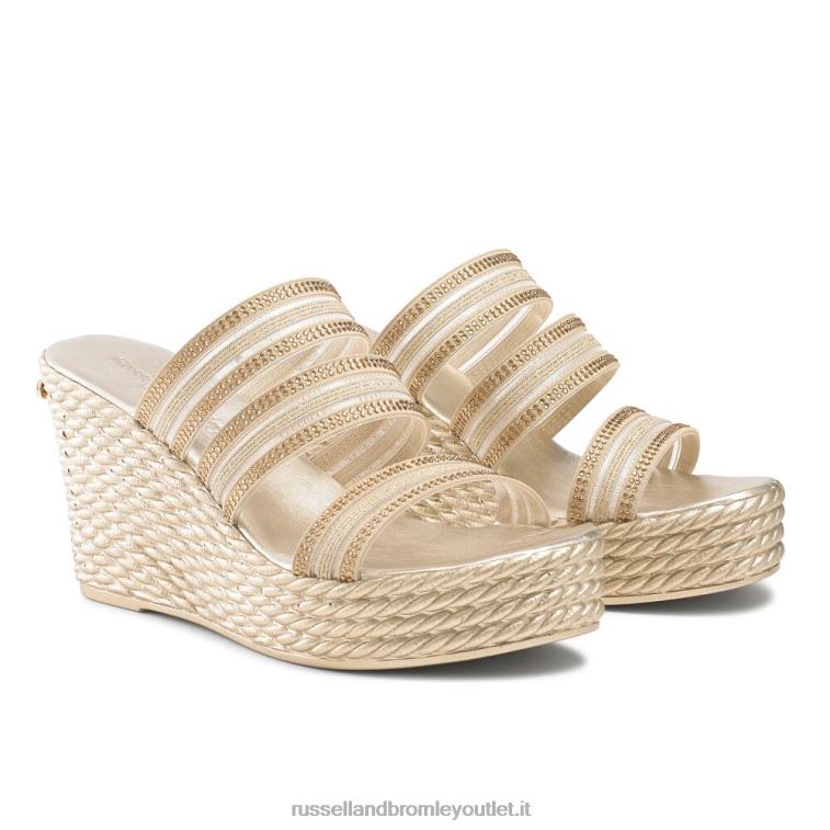 oro V0V4J127 donne Russell And Bromley zeppa cosmica con triplo cinturino