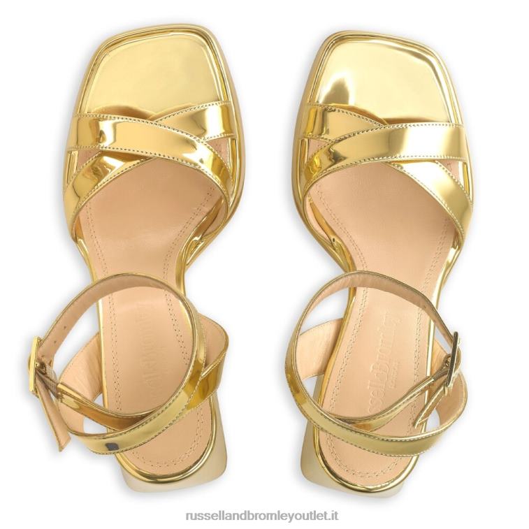 oro V0V4J140 donne Russell And Bromley sandalo con plateau groovybaby