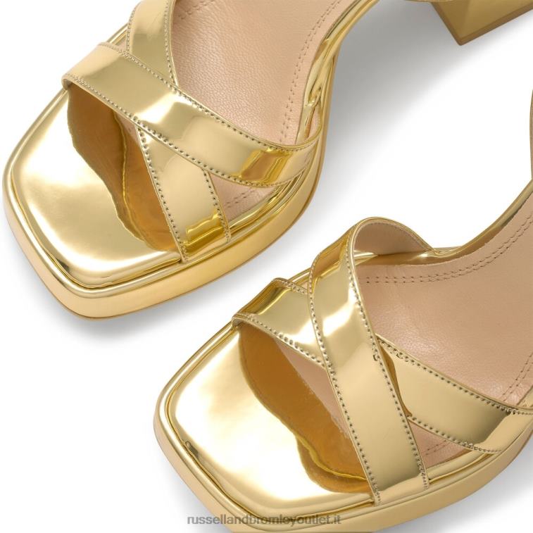 oro V0V4J140 donne Russell And Bromley sandalo con plateau groovybaby