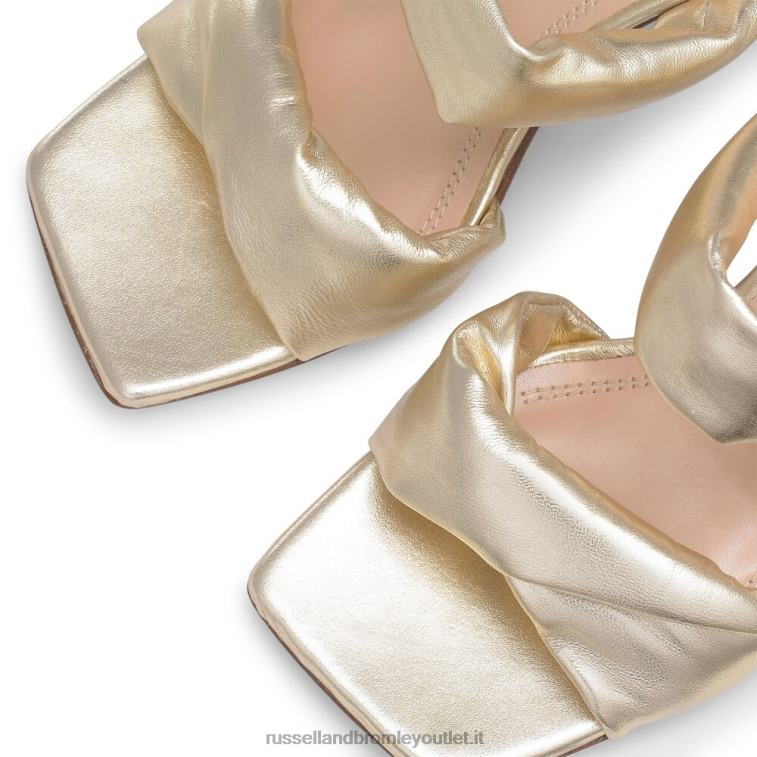 oro V0V4J160 donne Russell And Bromley mule da cocktail con cinturino a sbuffo