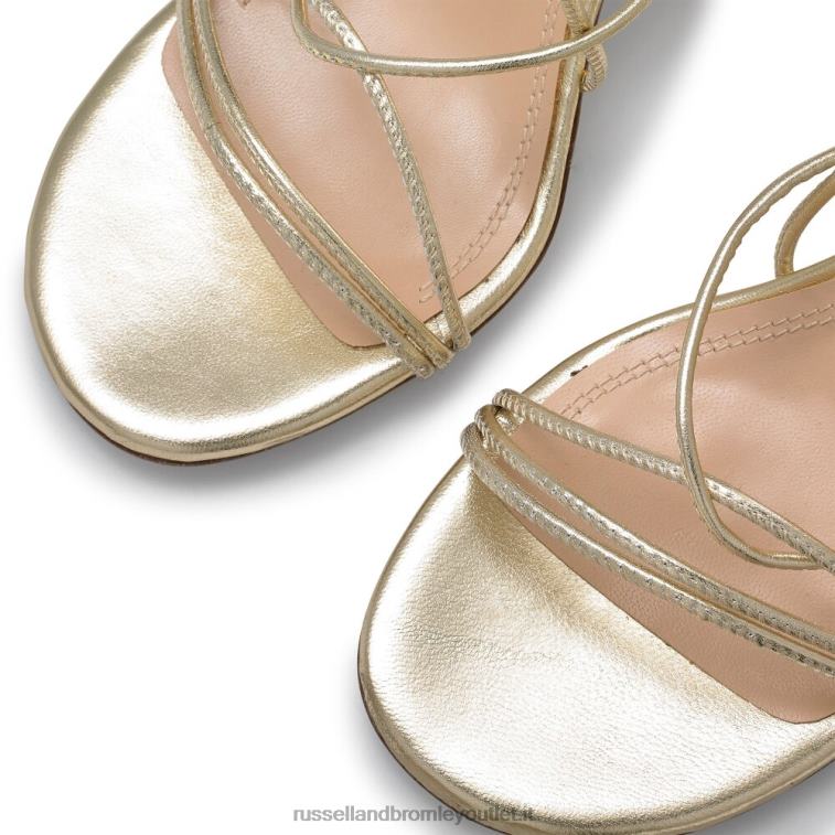 oro V0V4J161 donne Russell And Bromley sandalo a punta tonda con cinturino e drago