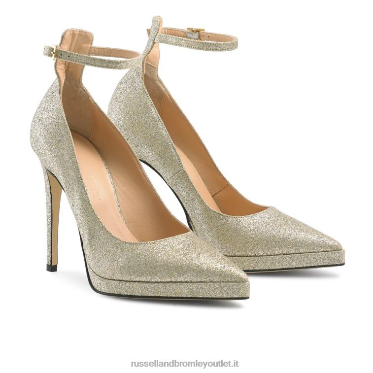 oro V0V4J187 donne Russell And Bromley pompa a piattaforma pinpoint point