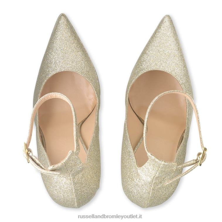 oro V0V4J187 donne Russell And Bromley pompa a piattaforma pinpoint point