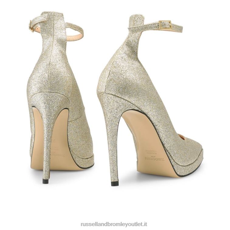 oro V0V4J187 donne Russell And Bromley pompa a piattaforma pinpoint point