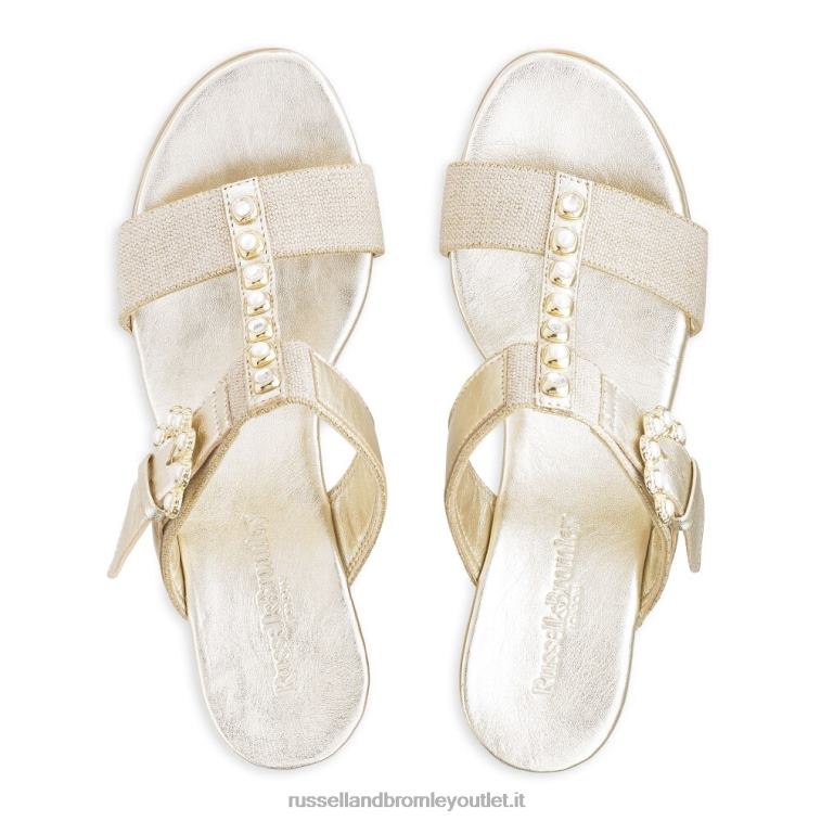 oro V0V4J421 donne Russell And Bromley zeppa impreziosita da perle orbit