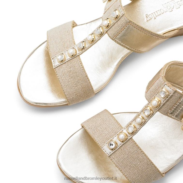 oro V0V4J421 donne Russell And Bromley zeppa impreziosita da perle orbit
