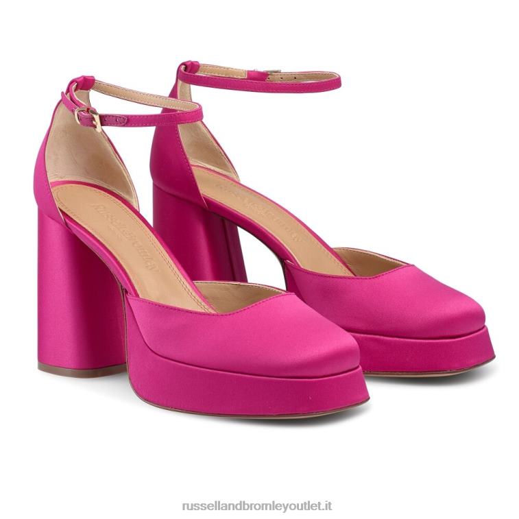 rosa V0V4J138 donne Russell And Bromley piattaforma estrema impeccabile