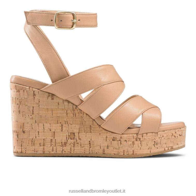 rosa V0V4J172 donne Russell And Bromley Bliss zeppa strappy