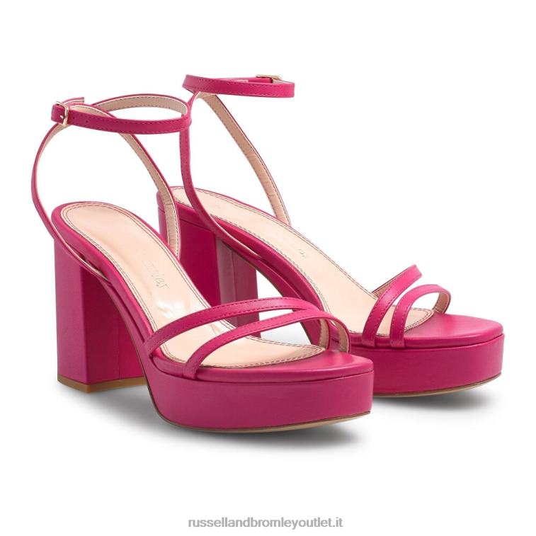 rosa V0V4J175 donne Russell And Bromley piattaforma strappy topline