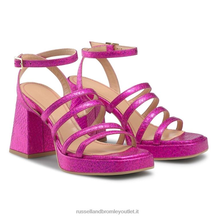 rosa V0V4J183 donne Russell And Bromley piattaforma tacco svasato strappy yeahbaby