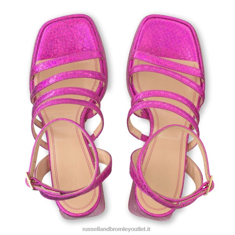 rosa V0V4J183 donne Russell And Bromley piattaforma tacco svasato strappy yeahbaby