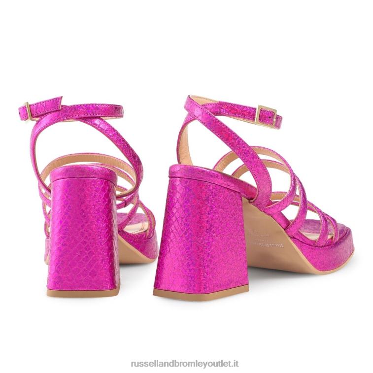 rosa V0V4J183 donne Russell And Bromley piattaforma tacco svasato strappy yeahbaby