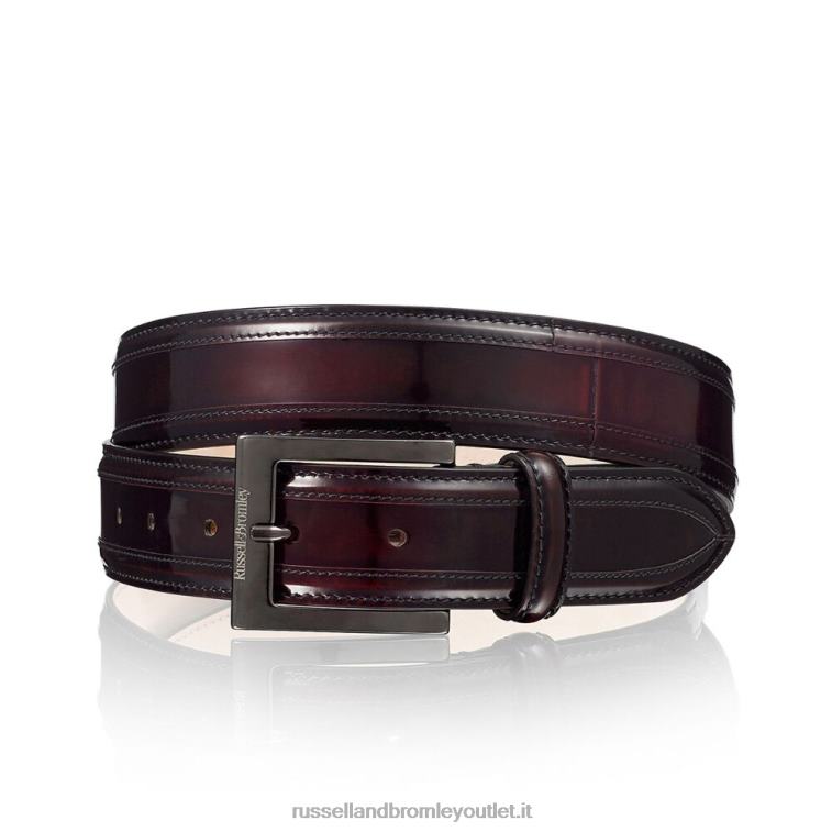 rosso V0V4J634 uomini Russell And Bromley fibbia dolce e cintura di sicurezza