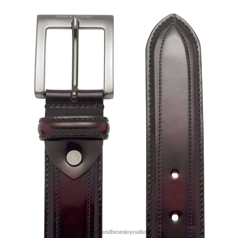 rosso V0V4J634 uomini Russell And Bromley fibbia dolce e cintura di sicurezza