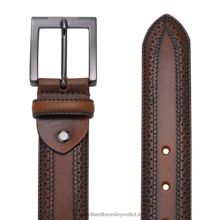 V0V4J653 uomini Russell And Bromley cintura brogue in rovere antico