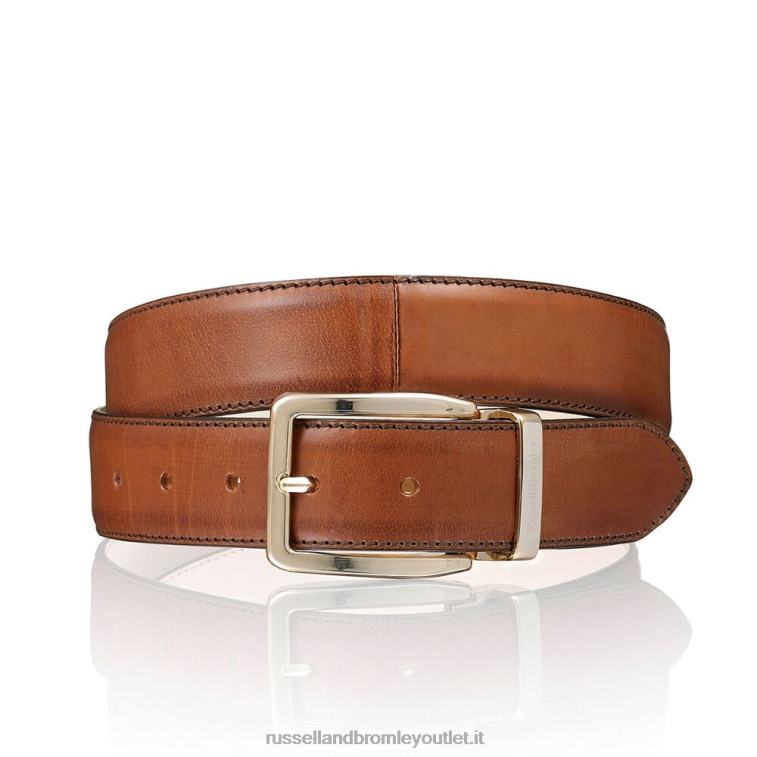 abbronzatura V0V4J657 uomini Russell And Bromley cintura con fibbia classica tango