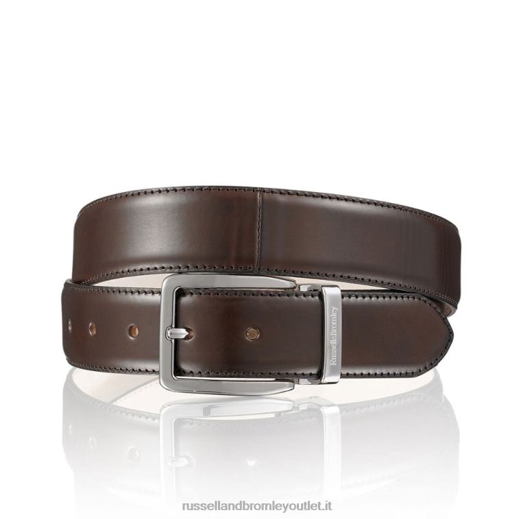 marrone V0V4J637 uomini Russell And Bromley cintura con fibbia classica tango