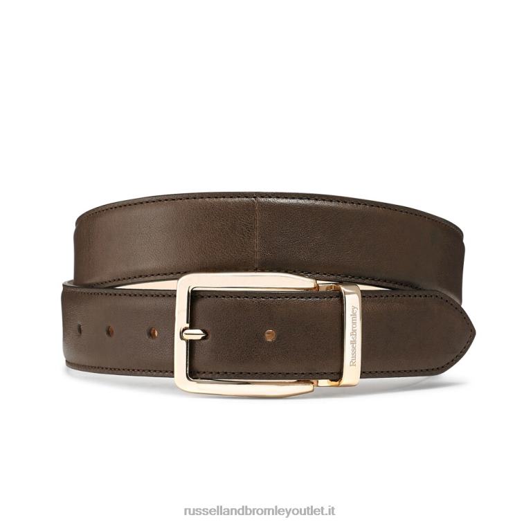 marrone V0V4J639 uomini Russell And Bromley cintura con fibbia classica tango