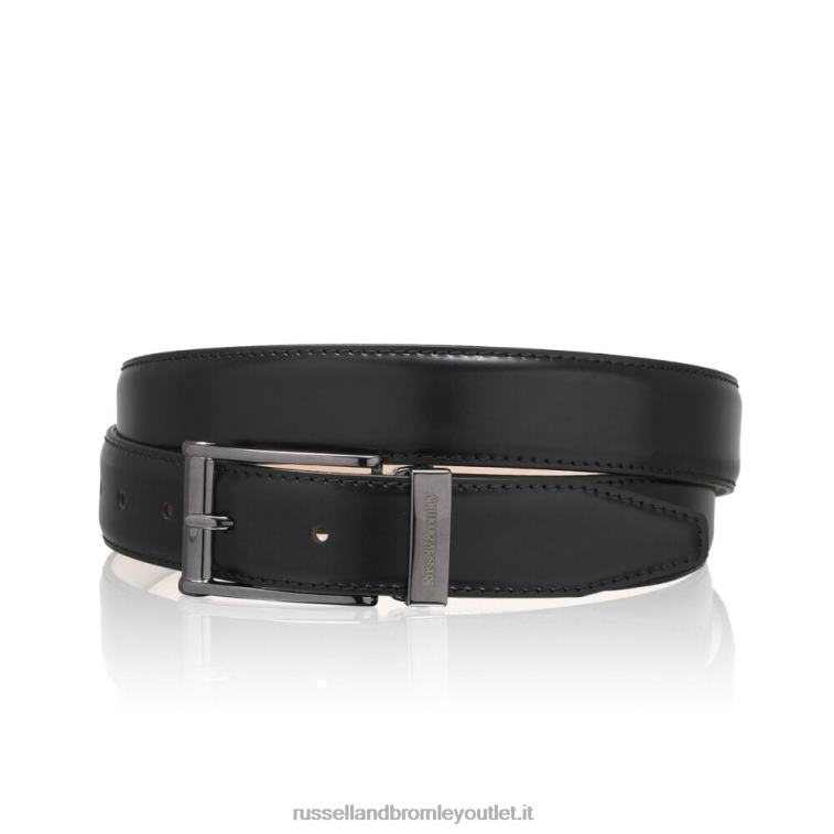 nero V0V4J664 uomini Russell And Bromley Cintura salsa sottile da 30 mm