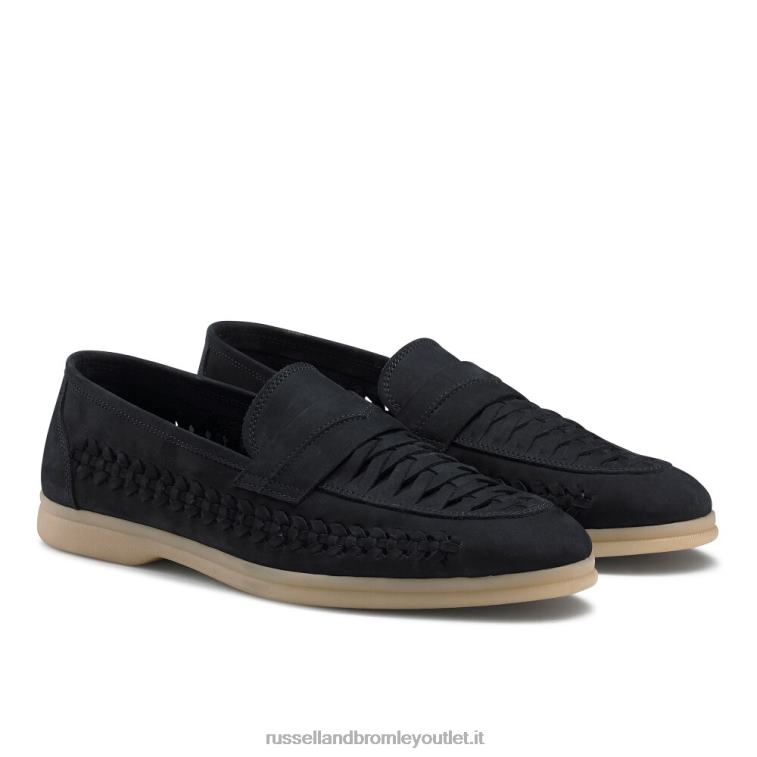 Marina Militare V0V4J538 uomini Russell And Bromley mocassino con dettaglio intreccio superiore