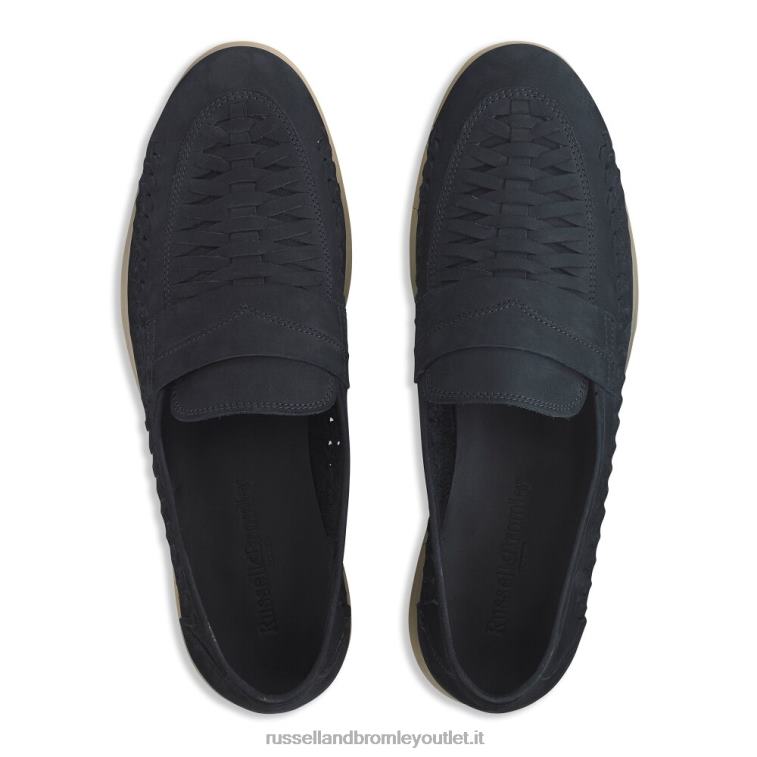 Marina Militare V0V4J538 uomini Russell And Bromley mocassino con dettaglio intreccio superiore