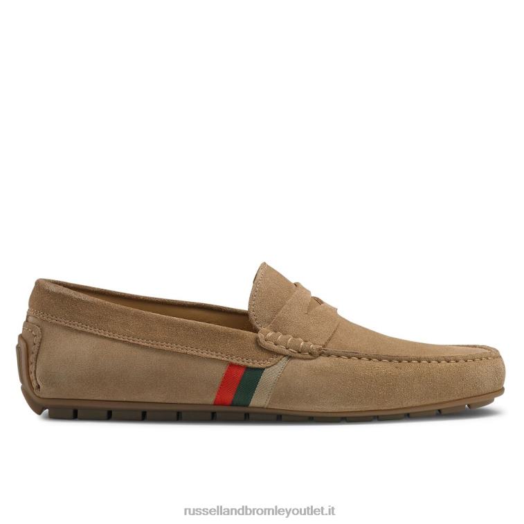 abbronzatura V0V4J488 uomini Russell And Bromley mocassino da guida morbido