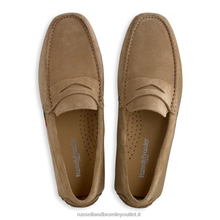 abbronzatura V0V4J488 uomini Russell And Bromley mocassino da guida morbido