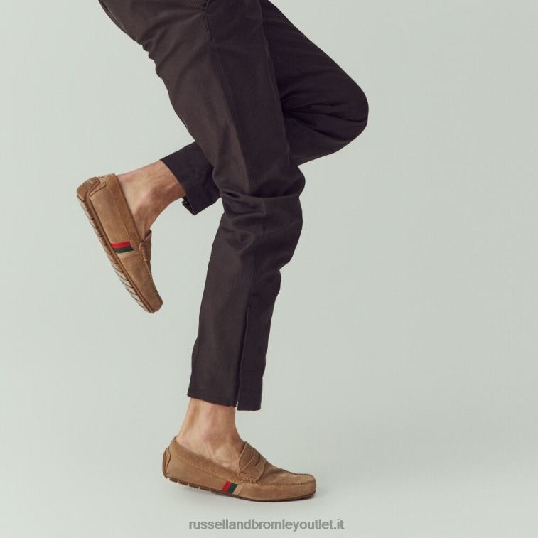 abbronzatura V0V4J488 uomini Russell And Bromley mocassino da guida morbido