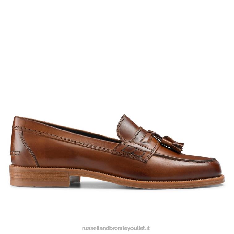 abbronzatura V0V4J548 uomini Russell And Bromley keeble mocassino college con 3 nappine