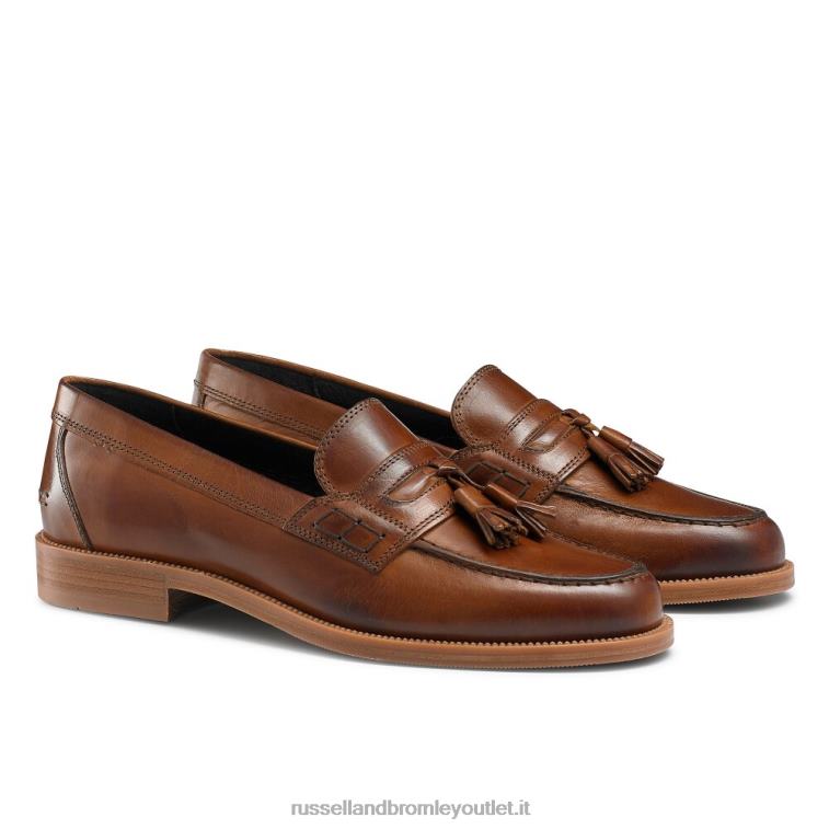 abbronzatura V0V4J548 uomini Russell And Bromley keeble mocassino college con 3 nappine