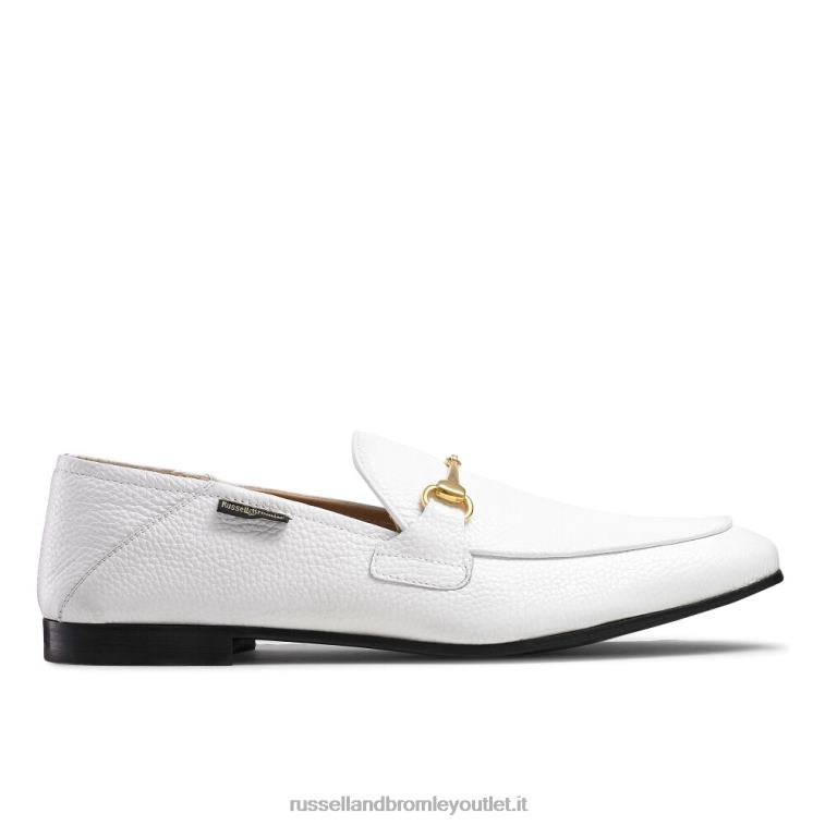 bianco V0V4J571 uomini Russell And Bromley mocassino m snaffle loafer