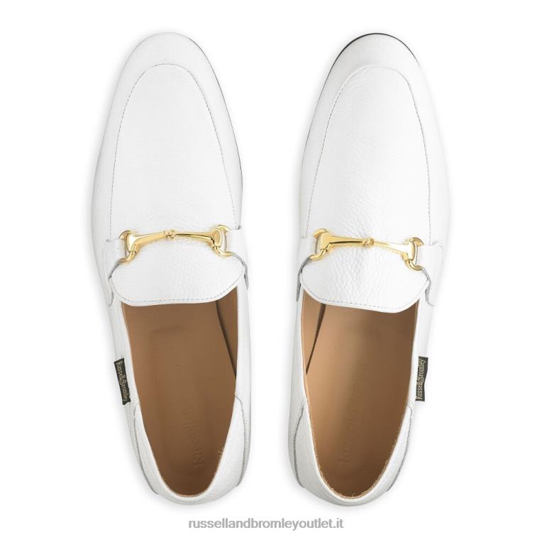 bianco V0V4J571 uomini Russell And Bromley mocassino m snaffle loafer