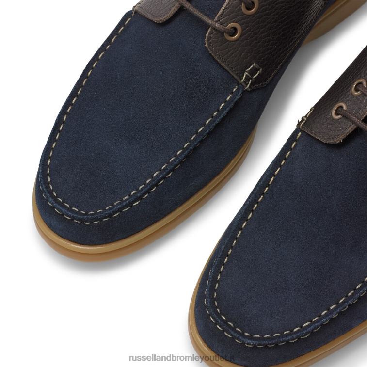 blu V0V4J485 uomini Russell And Bromley scarpa da ponte midway premium