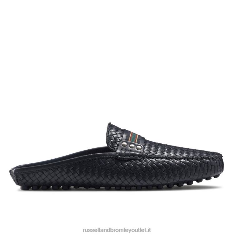 blu V0V4J500 uomini Russell And Bromley mocassino cabriolet senza schienale