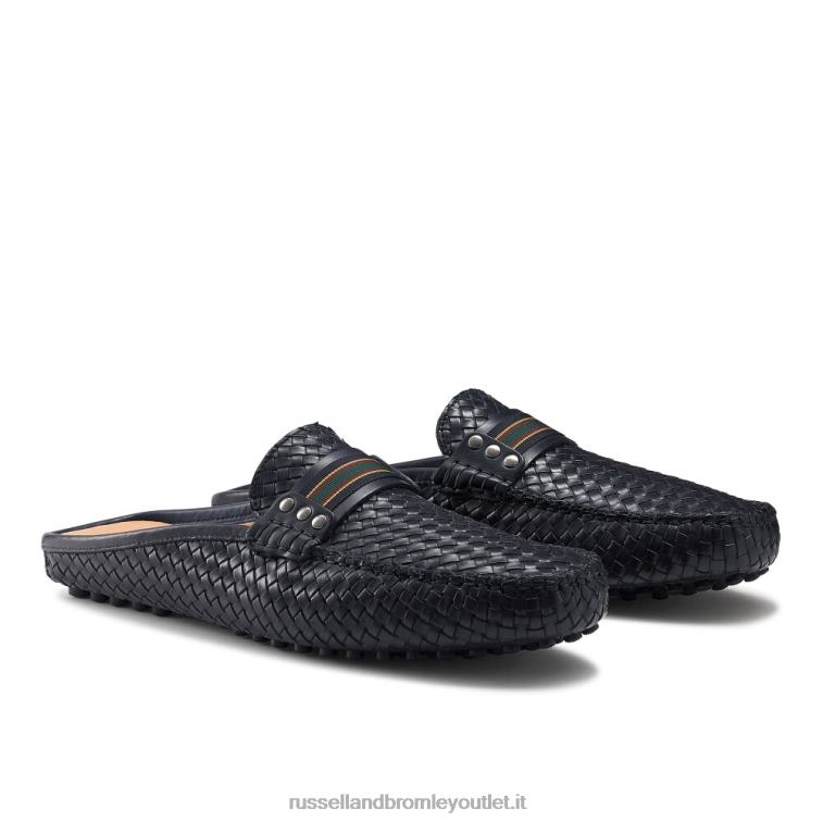 blu V0V4J500 uomini Russell And Bromley mocassino cabriolet senza schienale