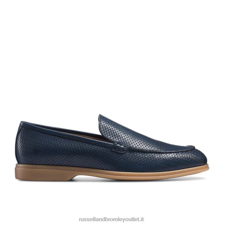 blu V0V4J567 uomini Russell And Bromley zeno weave stamp slip on